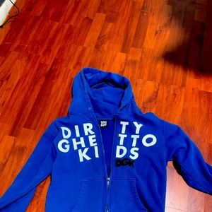 Blue DGKzip up sweater